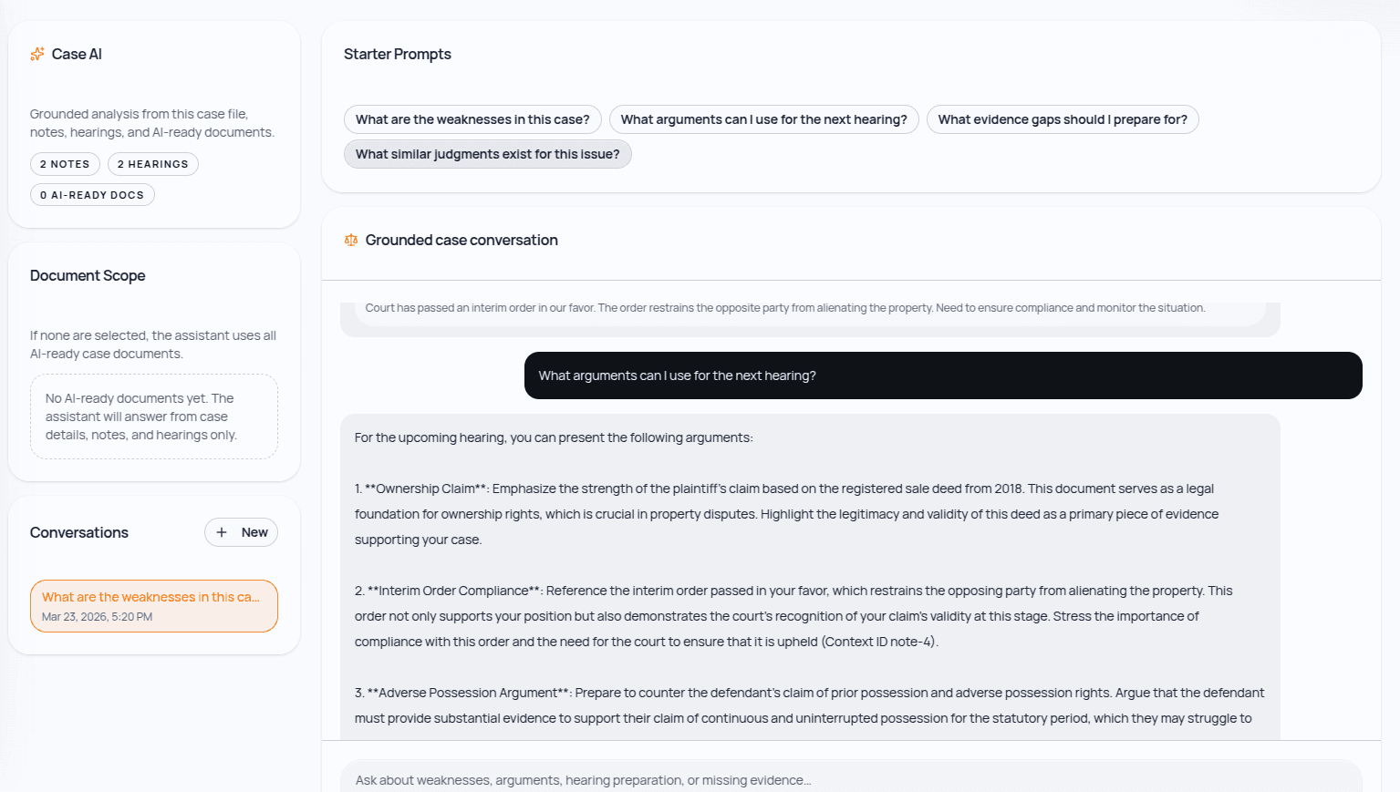 Case AI — product screenshot